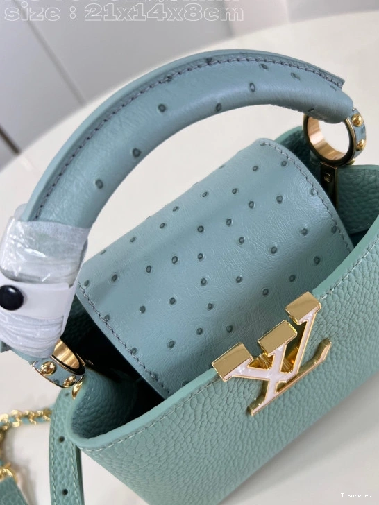 Affordable LOUIS VUITTON MINI-22*12*8CM CAPUCINES 0718